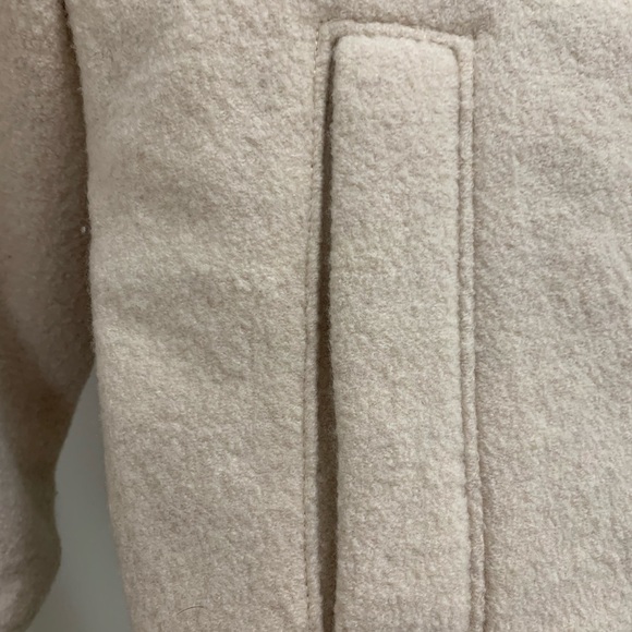 Wilfred free stable 100% wool Cream Bomber Jacket XS fits M/L - Picture 7 of 8